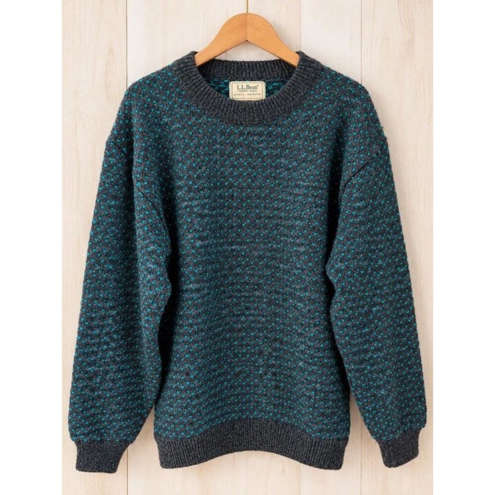 Vintage L.L. Bean Sweater, Norwegian Birdseye